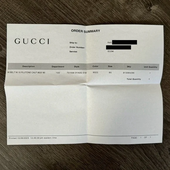 Gucci Thin Belt with Interlocking G Buckle - 90cm - Picture 9 of 11